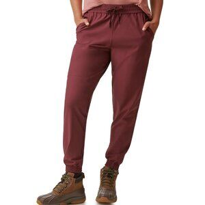 NWT Bass Outdoor Women's Lightweight Elastic Waist Joggers Fig Sz L $60 GG455
